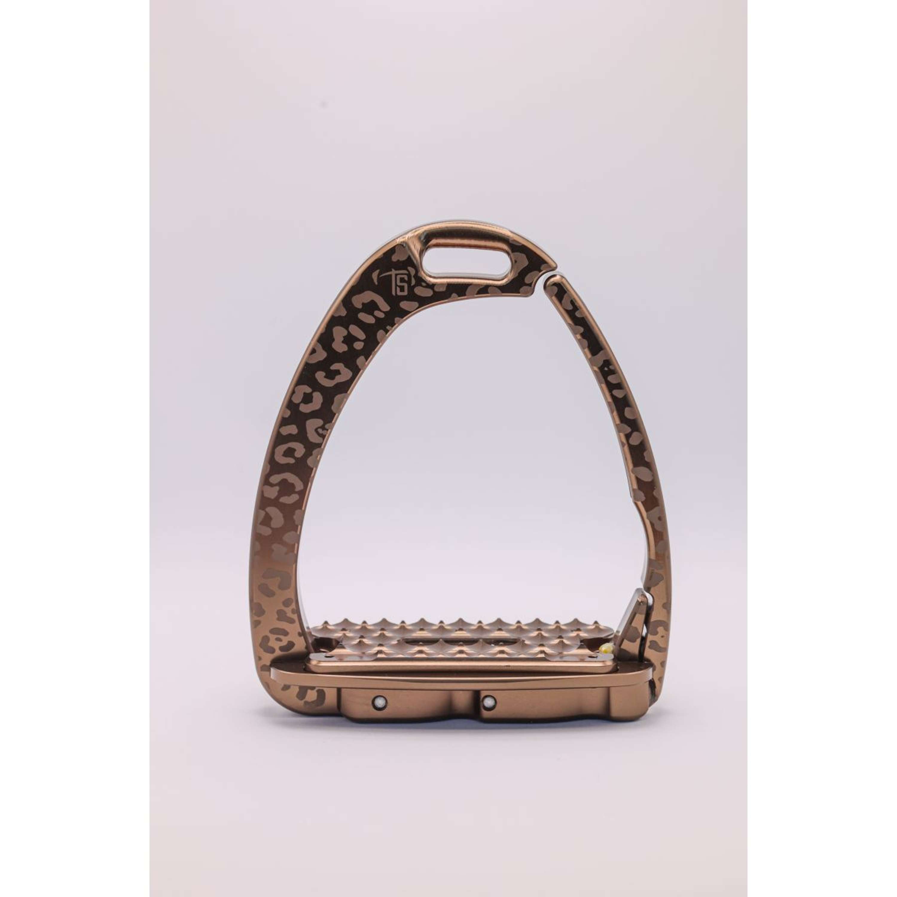 Tech Stirrups Steigbügel Venice Sloped EVO Leopard Rosegold