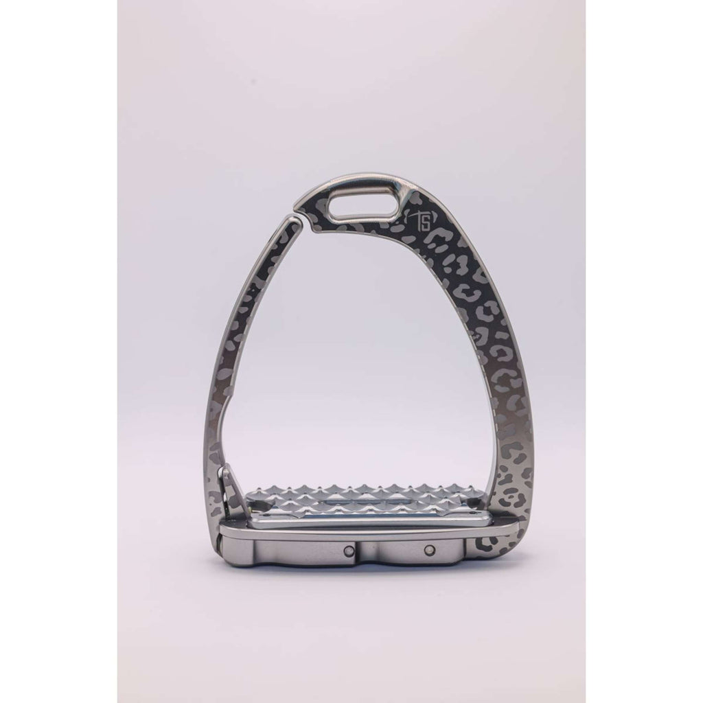 Tech Stirrups Steigbügel Venice Children Leopard Titanium