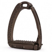 Tech Stirrups Steigbügel Venice Sloped EVO Leopard Brown