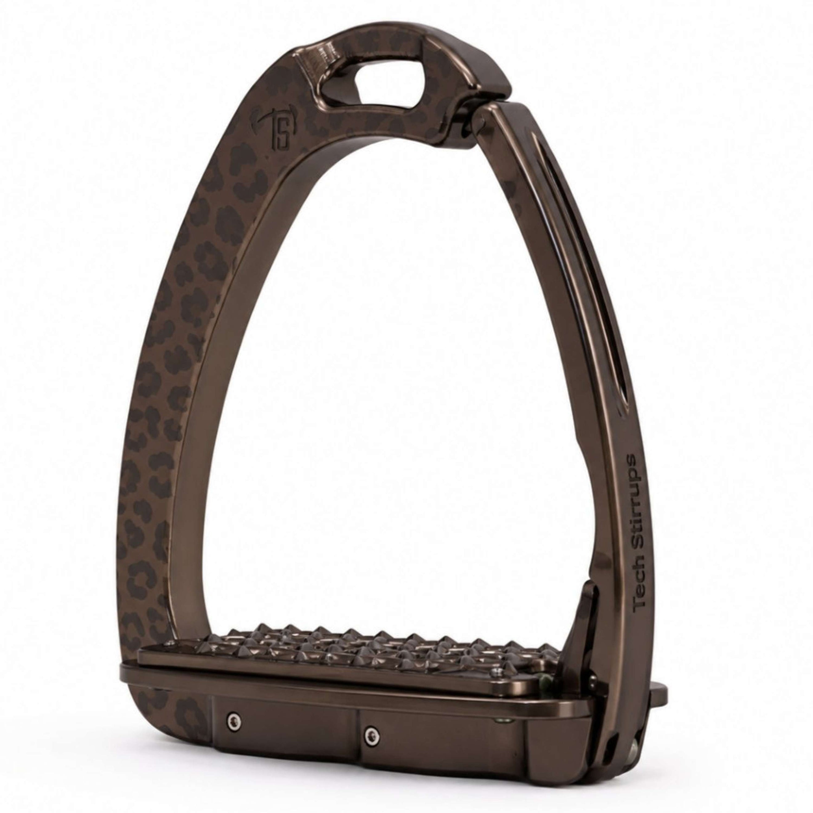 Tech Stirrups Steigbügel Venice Sloped EVO Leopard Brown