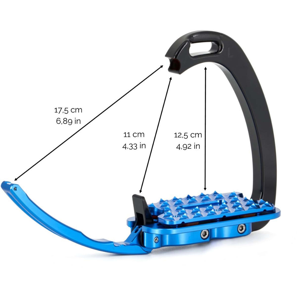 Tech Stirrups Steigbügel Venice Plus EVO Schwarz/Blau