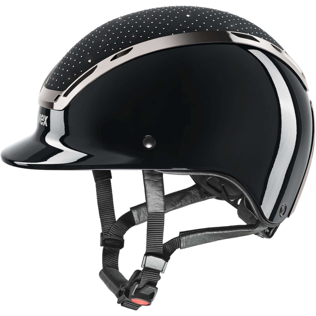 Uvex Reithelm Exxeed Glow Schwarz/Schwarz