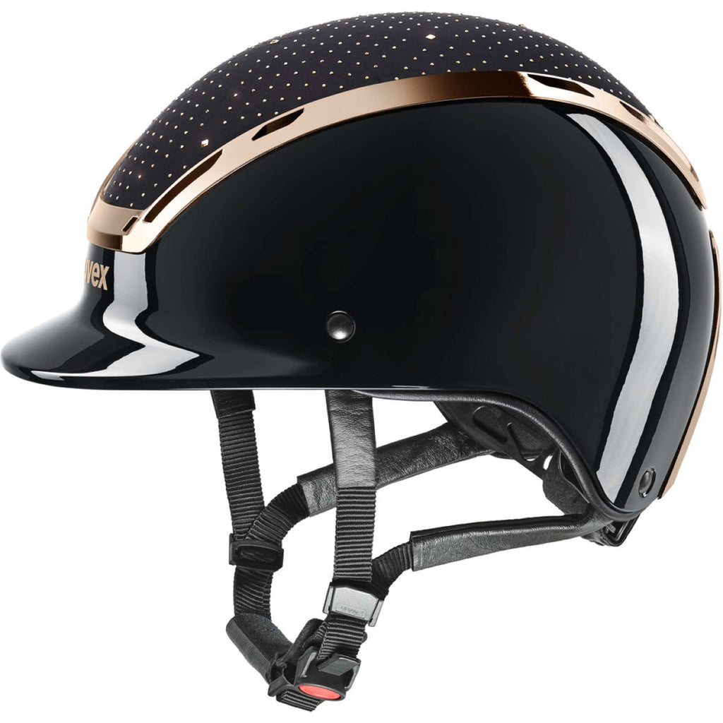 Uvex Reithelm Exxeed Glow Schwarz/Rosa
