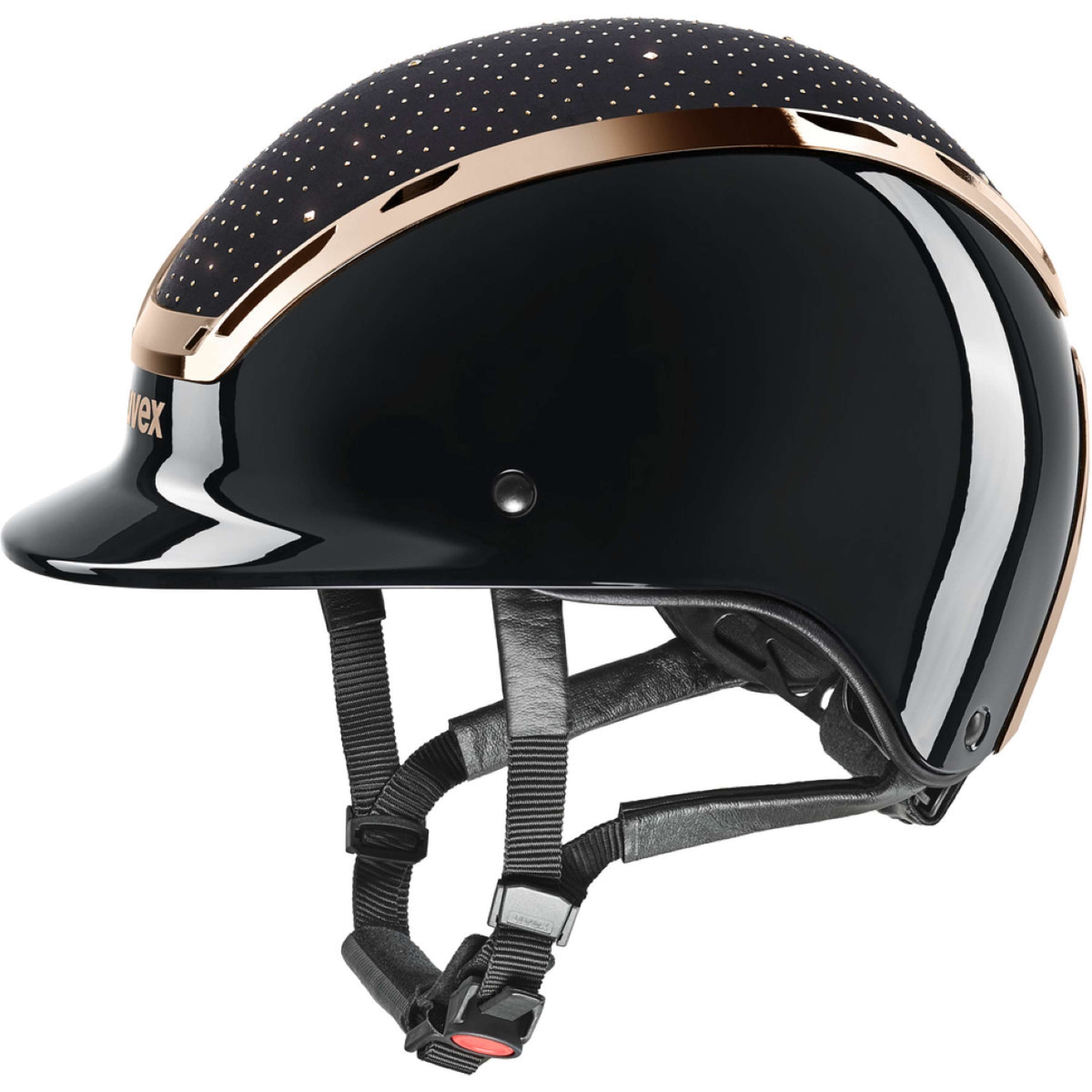 Uvex Reithelm Exxeed Glow Schwarz/Rosa
