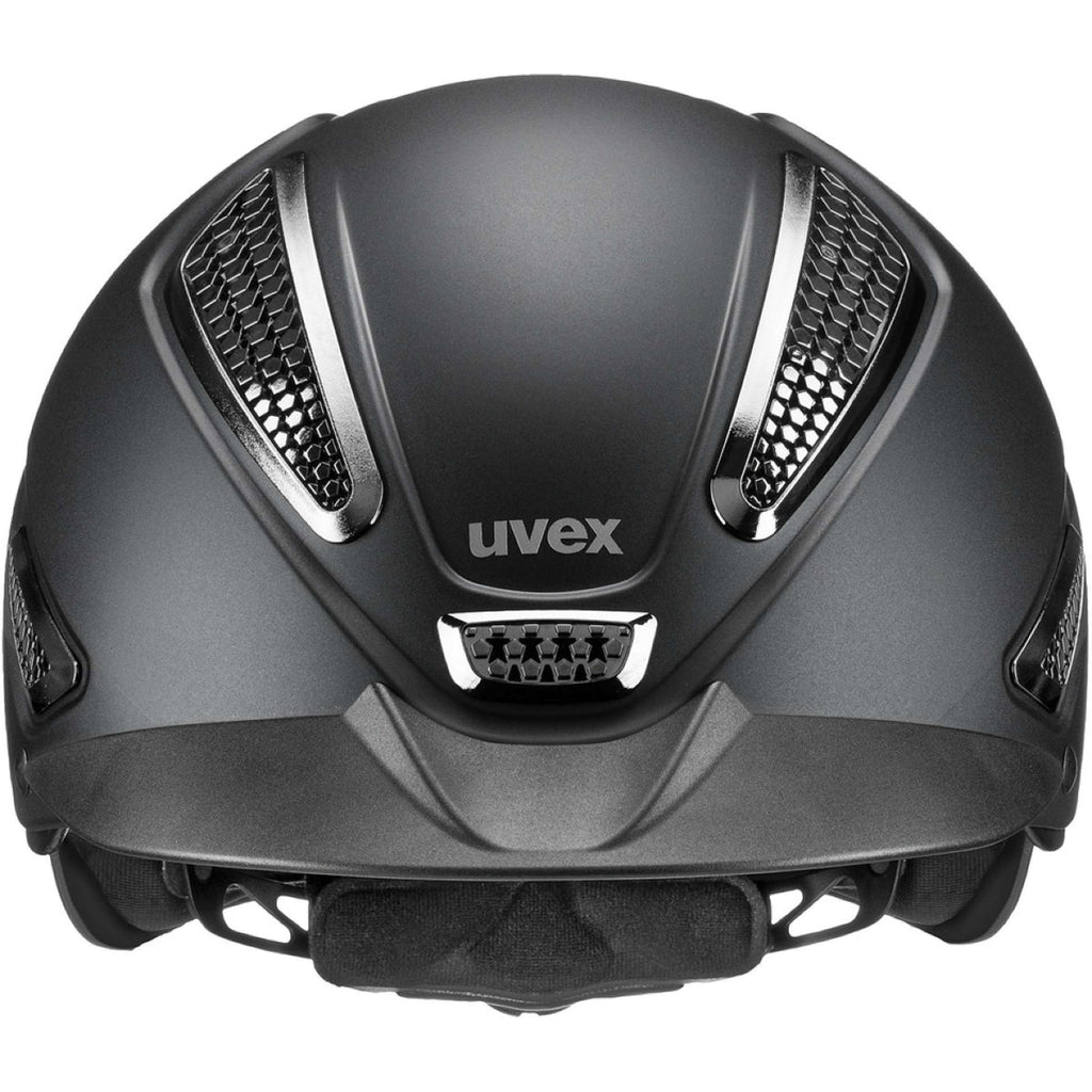 Uvex Reithelm Perfexxion III Chrome Schwarz