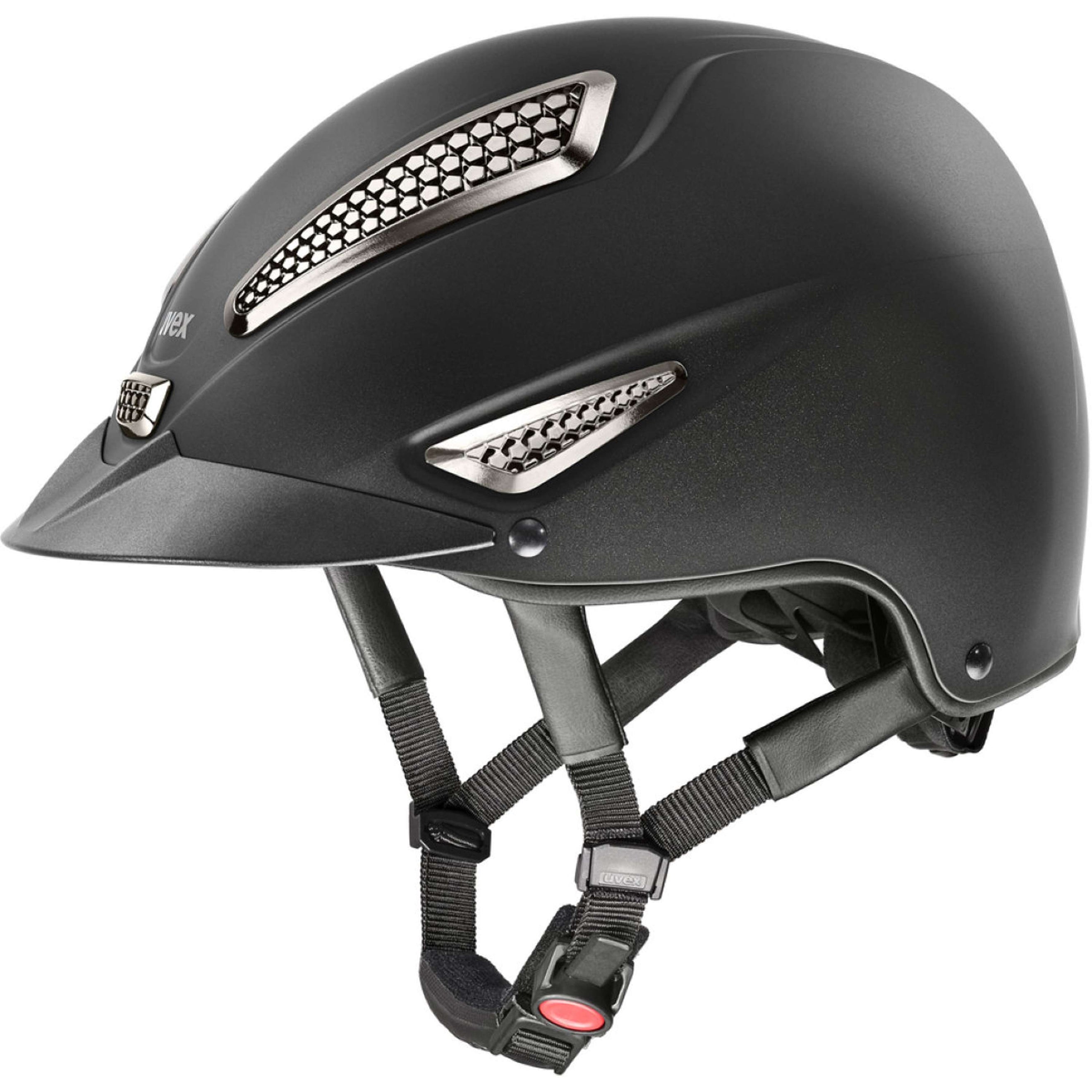 Uvex Reithelm Perfexxion III Chrome Schwarz