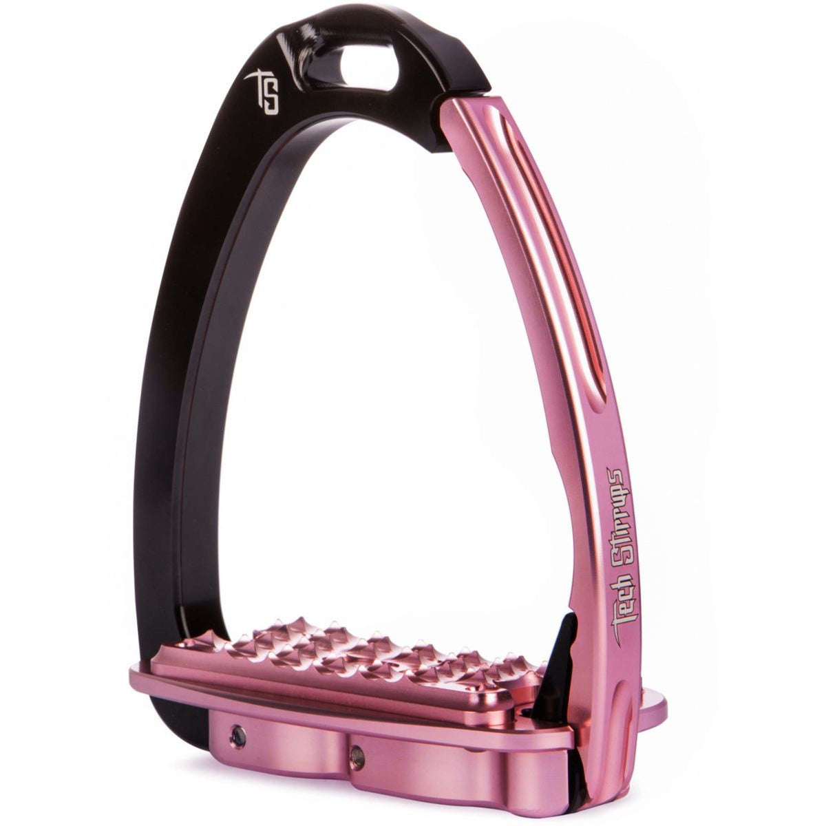 Tech Stirrups Steigbügel Venice Sloped EVO Schwarz/Rosa