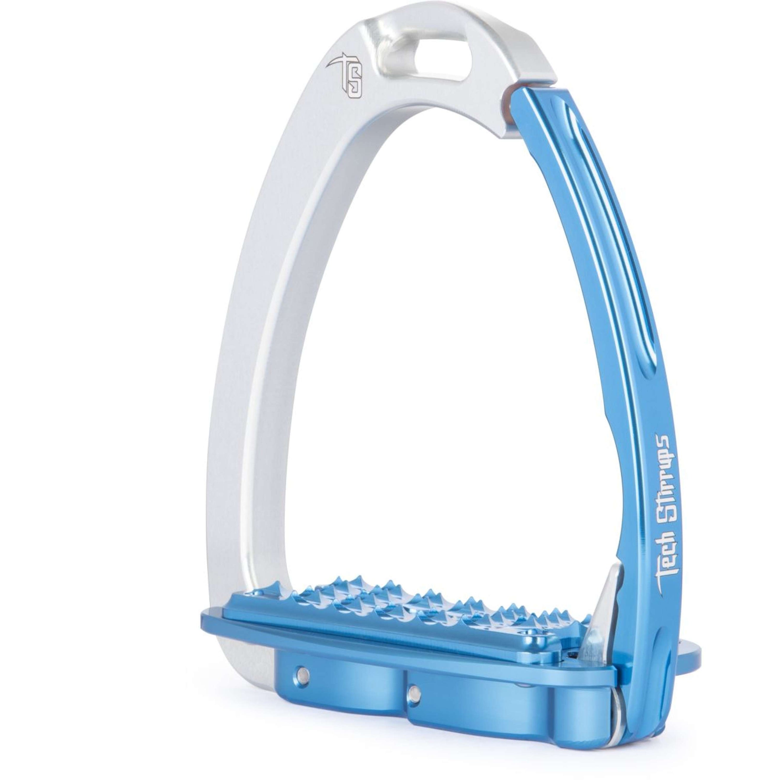 Tech Stirrups Steigbügel Venice Sloped EVO Silber/Blau