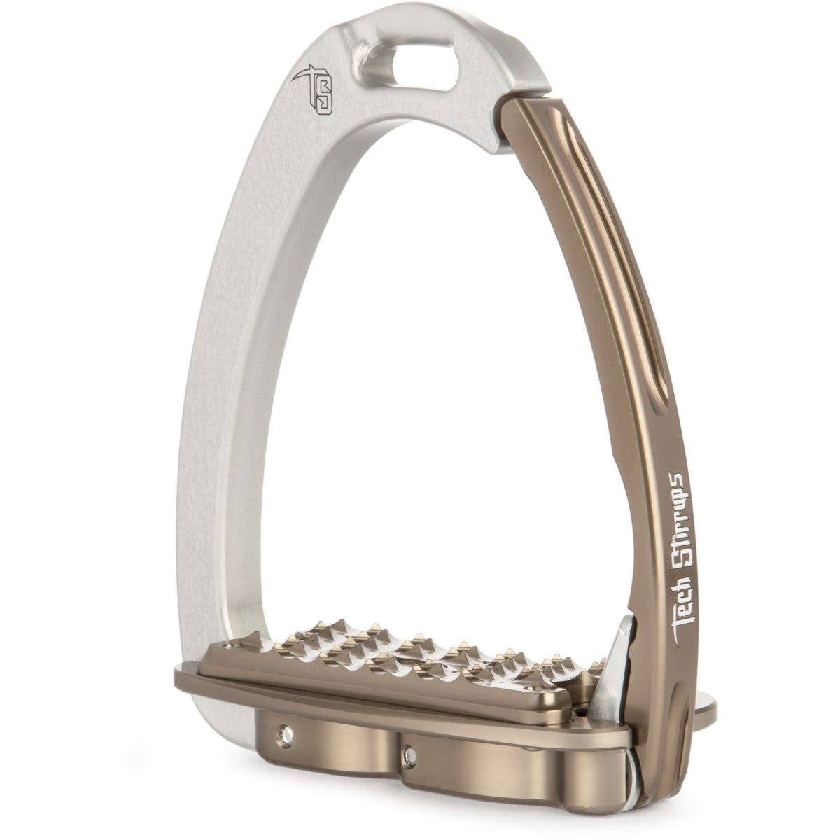 Tech Stirrups Steigbügel Venice Sloped EVO Silber/Braun