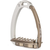 Tech Stirrups Steigbügel Venice Sloped EVO Silber/Braun