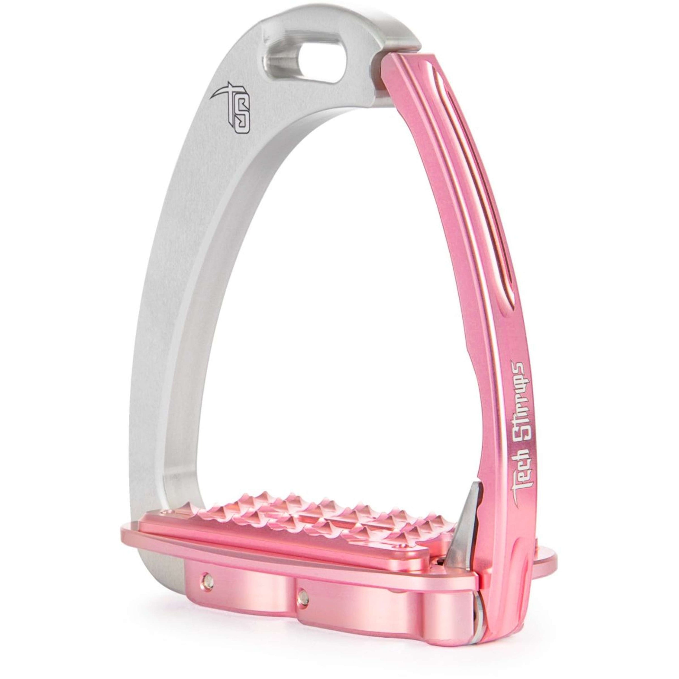 Tech Stirrups Steigbügel Venice Sloped Silber/Rosa
