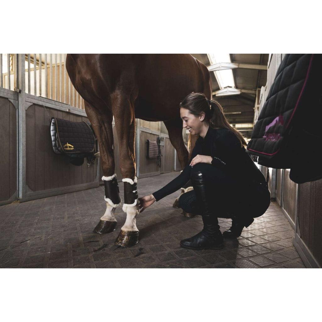 Veredus Gamaschen TRB Save the Sheep Front Schwarz