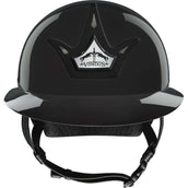 Veredus Reithelm Vita Breiter Visier Schwarz lackiert