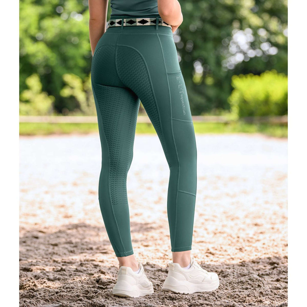 ELT Reitleggings Ella Glam Pine Green