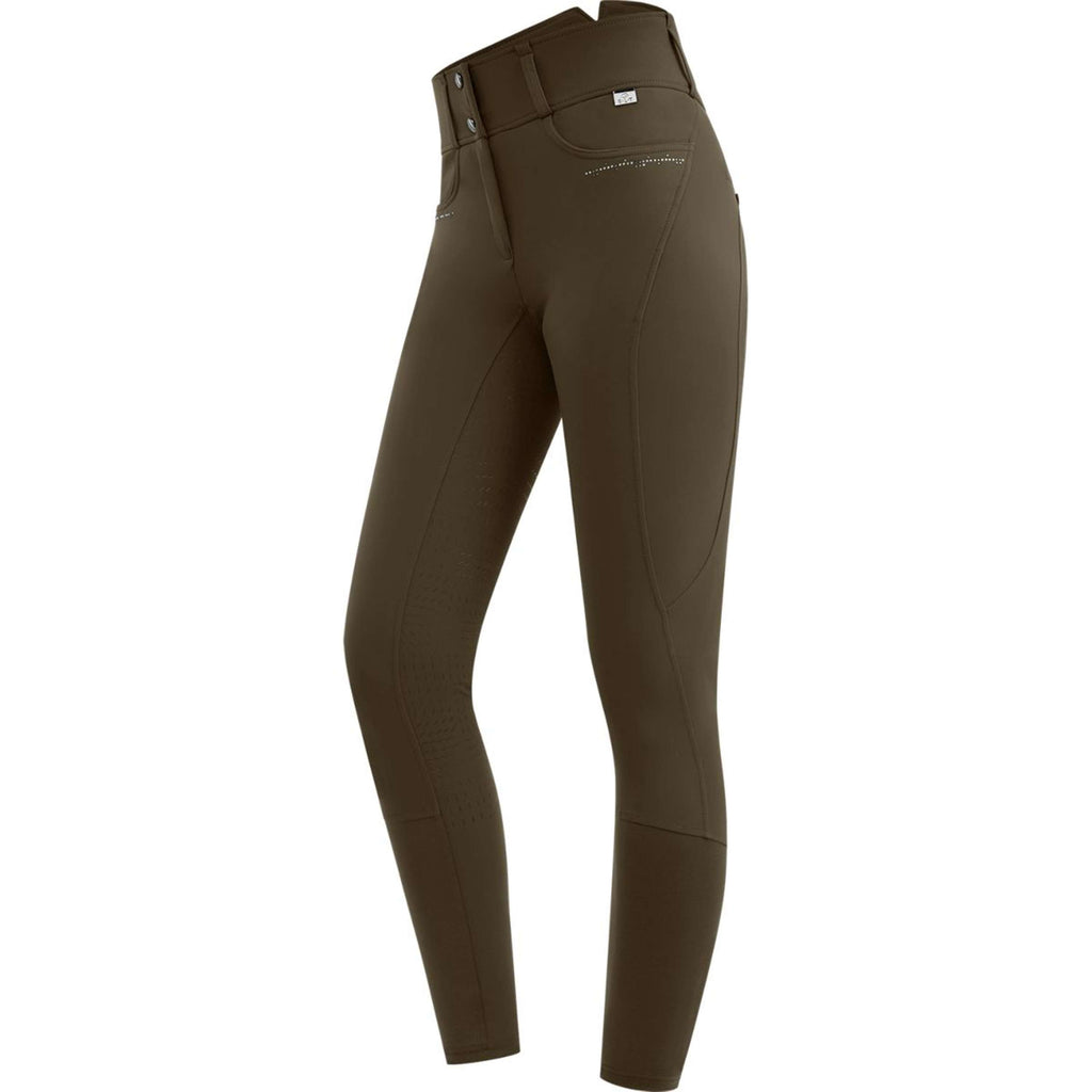 ELT Reithose Mathilda Glam High Waist Grün/Braun