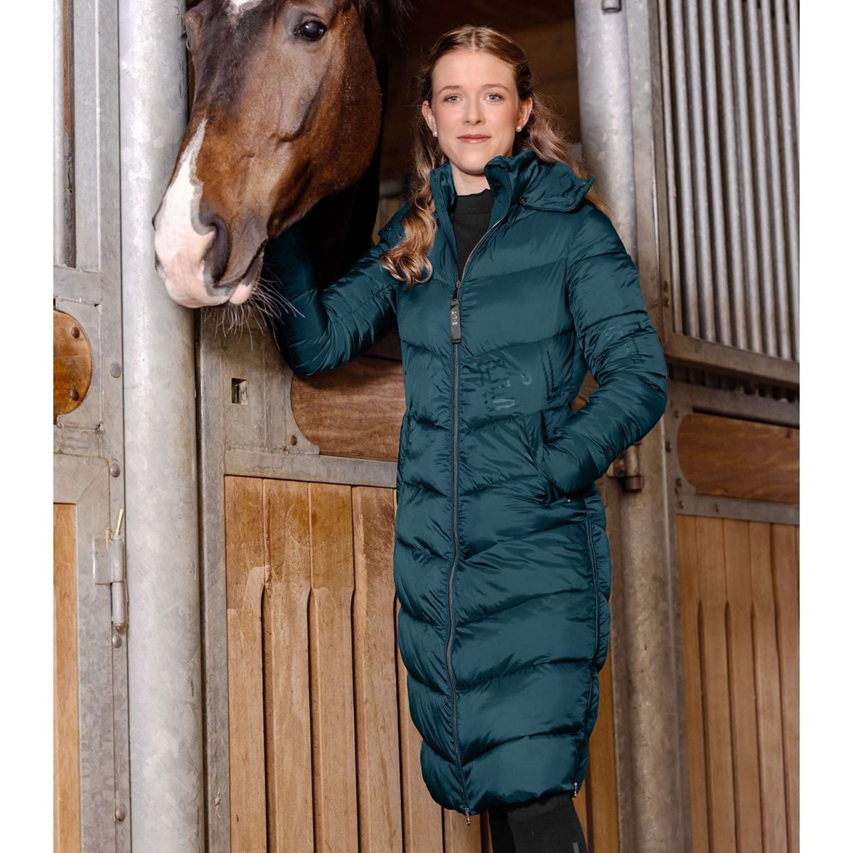 ELT Lange Jacke Oslo Petrol Blue