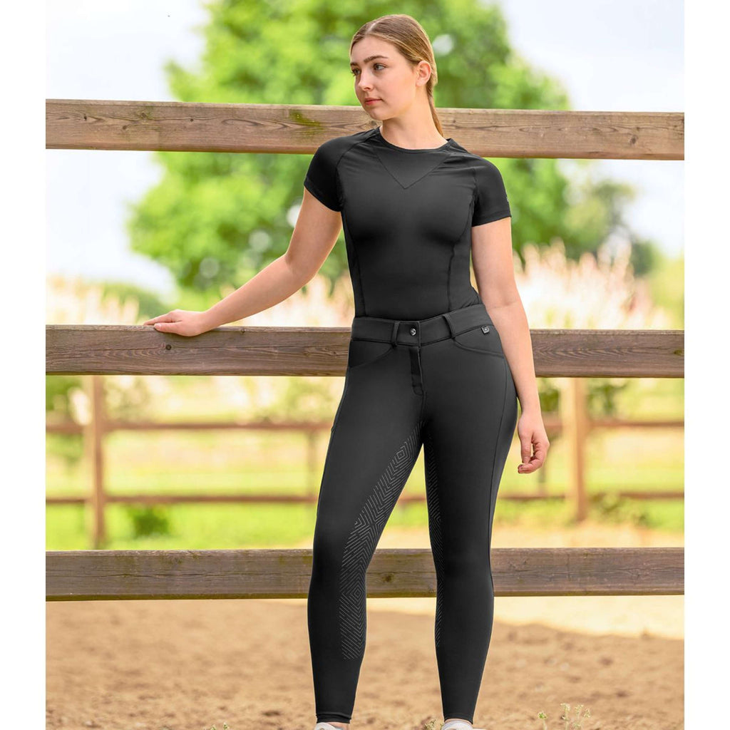 ELT Reithose Comfort Ride silicone Schwarz