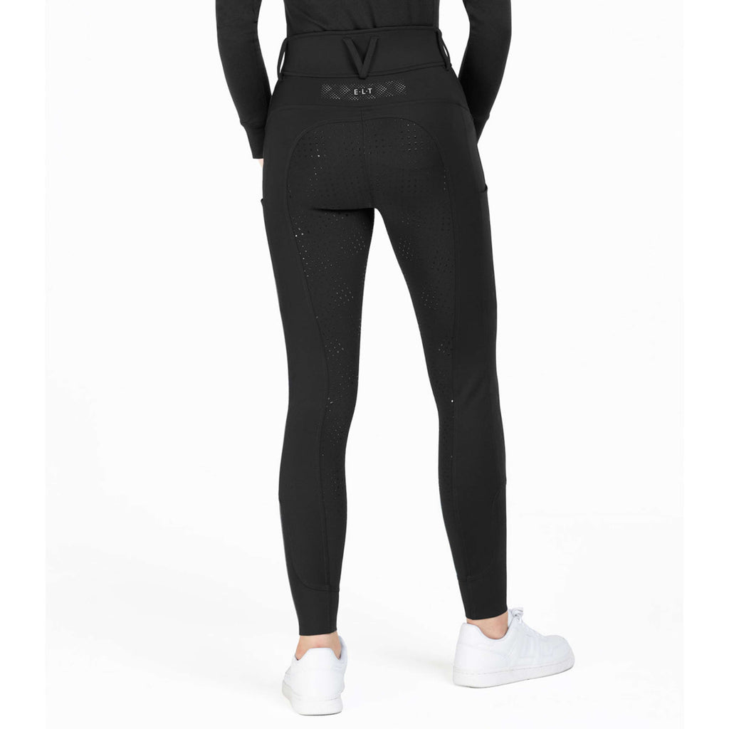 ELT Reithose Reflective Full Grip Schwarz