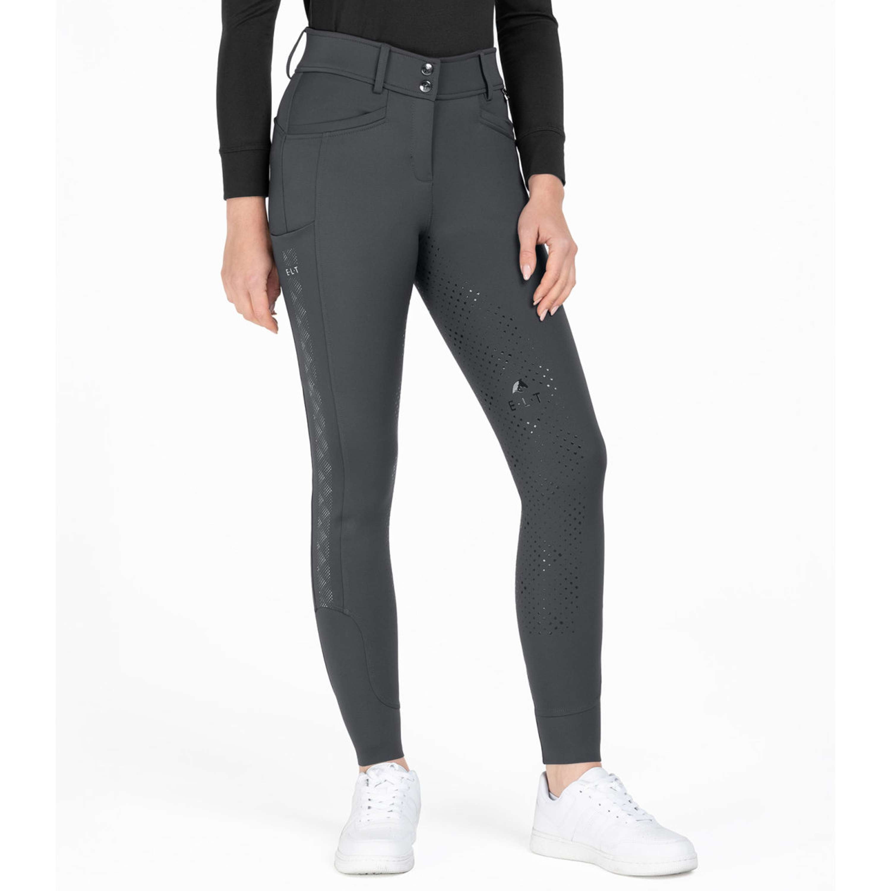 ELT Reithose Reflective Full Grip Asphalt