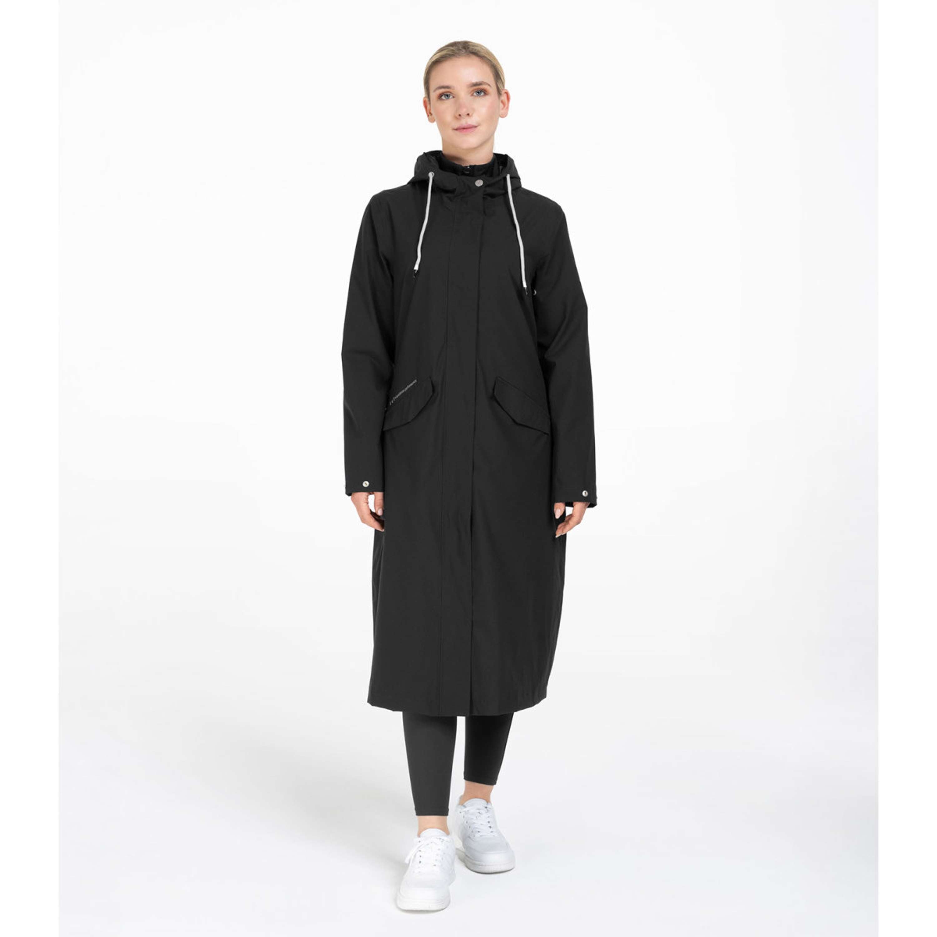 ELT Lange Regenjacke Performance Schwarz