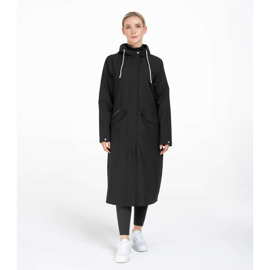 ELT Lange Regenjacke Performance Schwarz