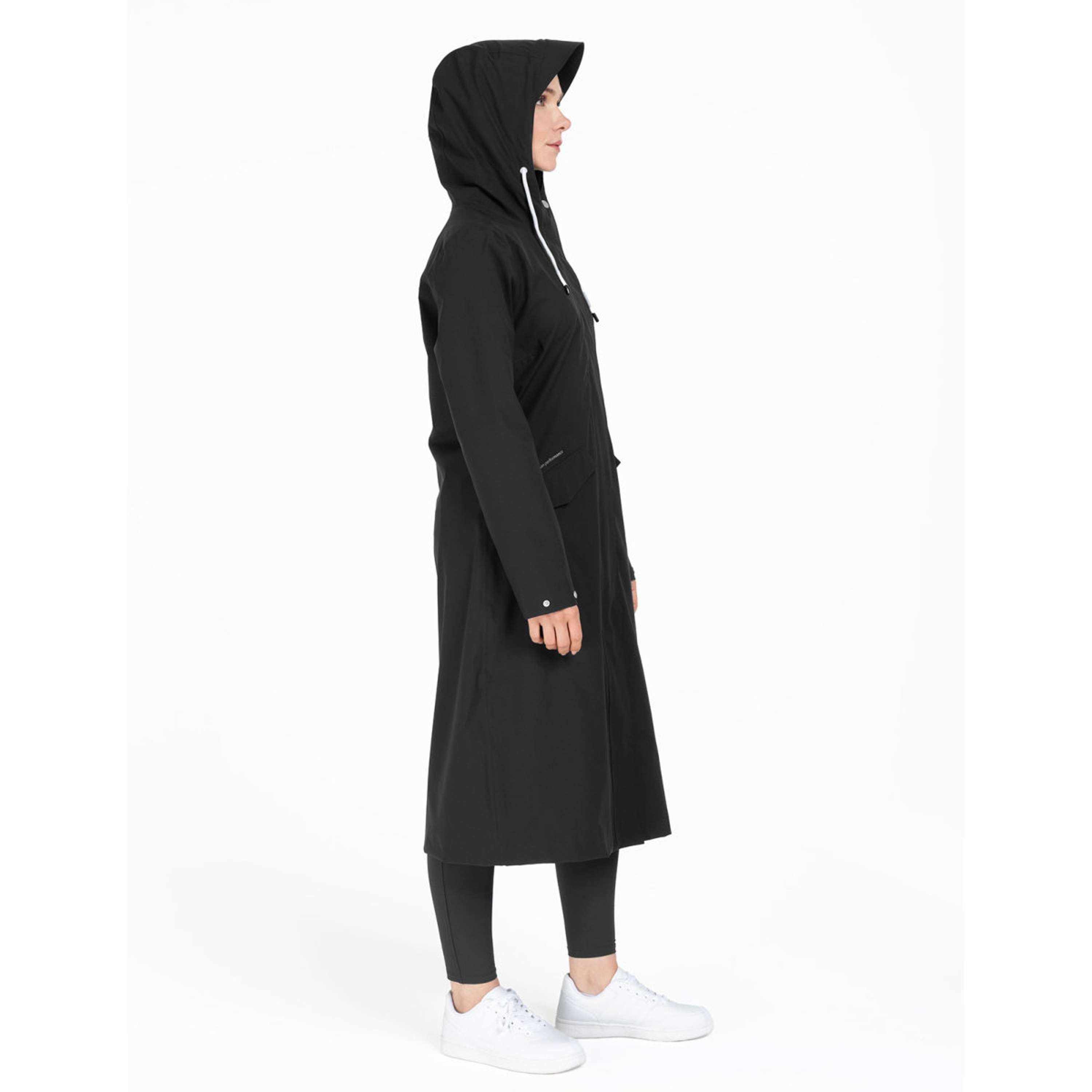 ELT Lange Regenjacke Performance Schwarz