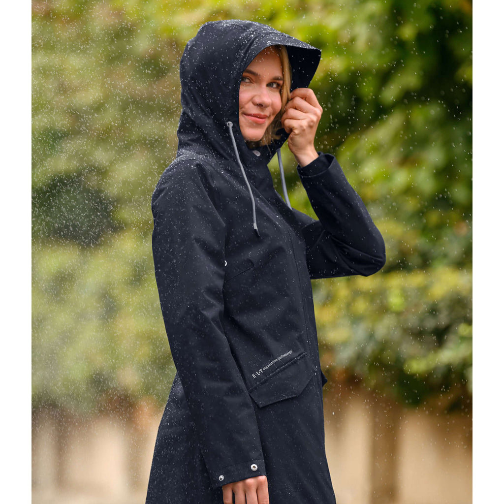 ELT Lange Regenjacke Performance Deepblue