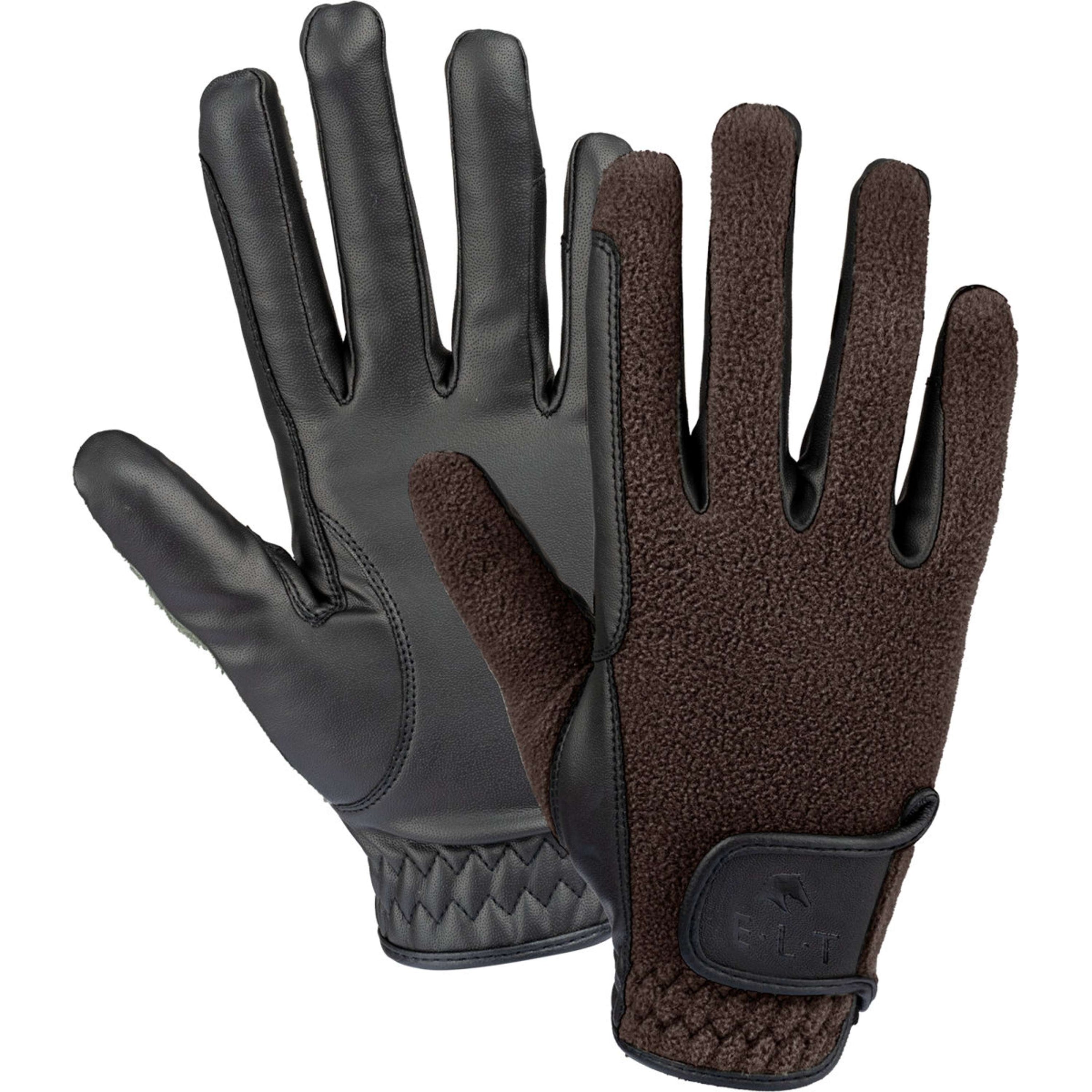 ELT Reithandschuhe Winter Fleece Espresso