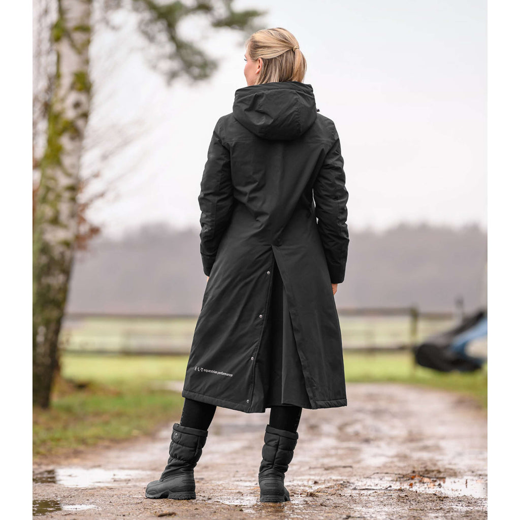 ELT Lange Regenjacke Winter Performance Schwarz