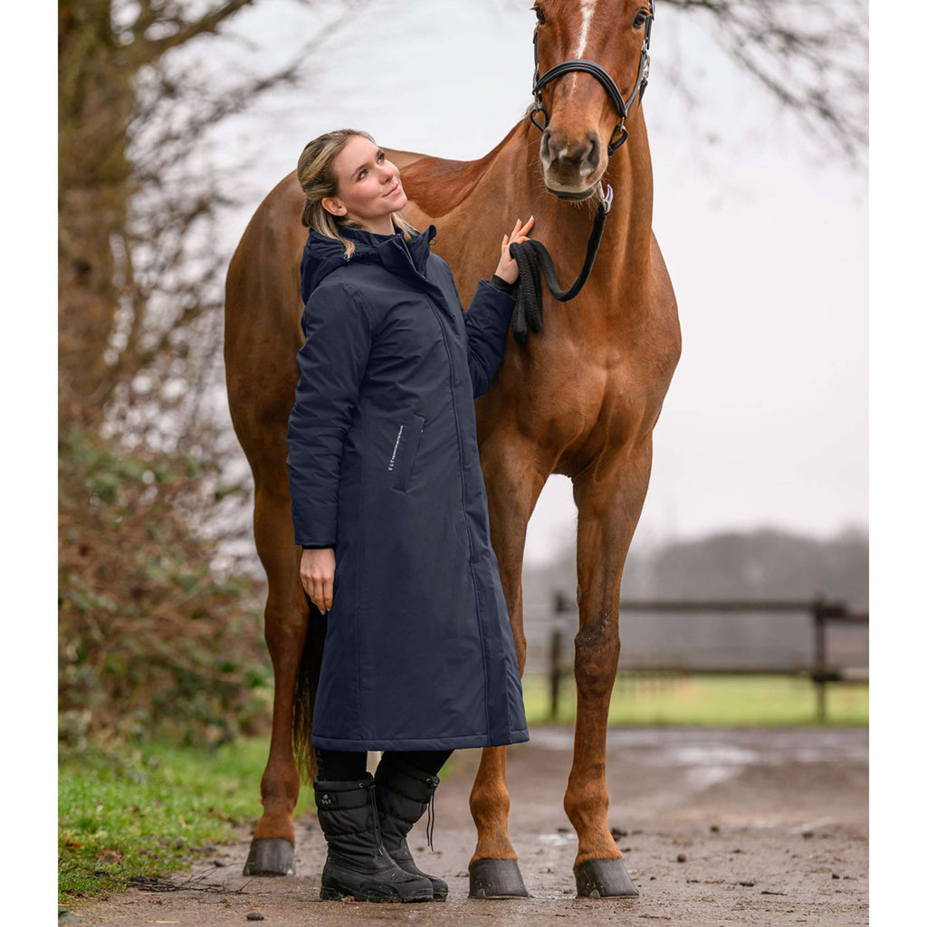 ELT Lange Regenjacke Winter Performance Deepblue