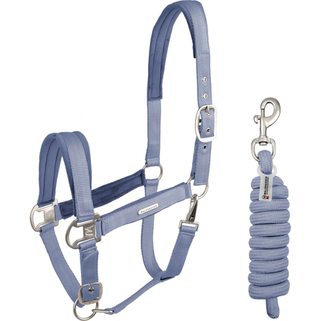 Waldhausen Halfterset Velvet Ozeanblau
