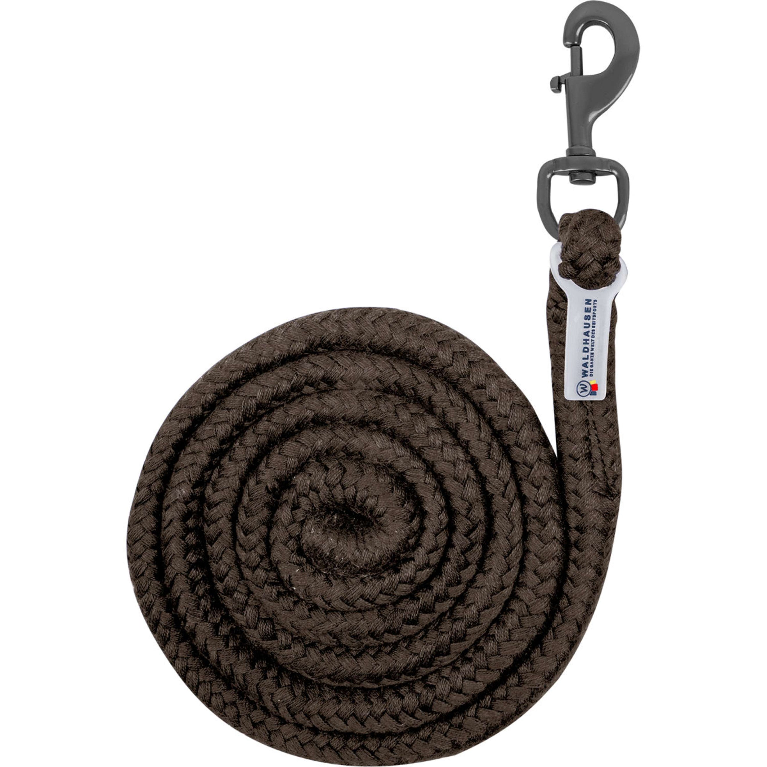 Waldhausen Führstrick Plus mit Karabinerhaken Espresso