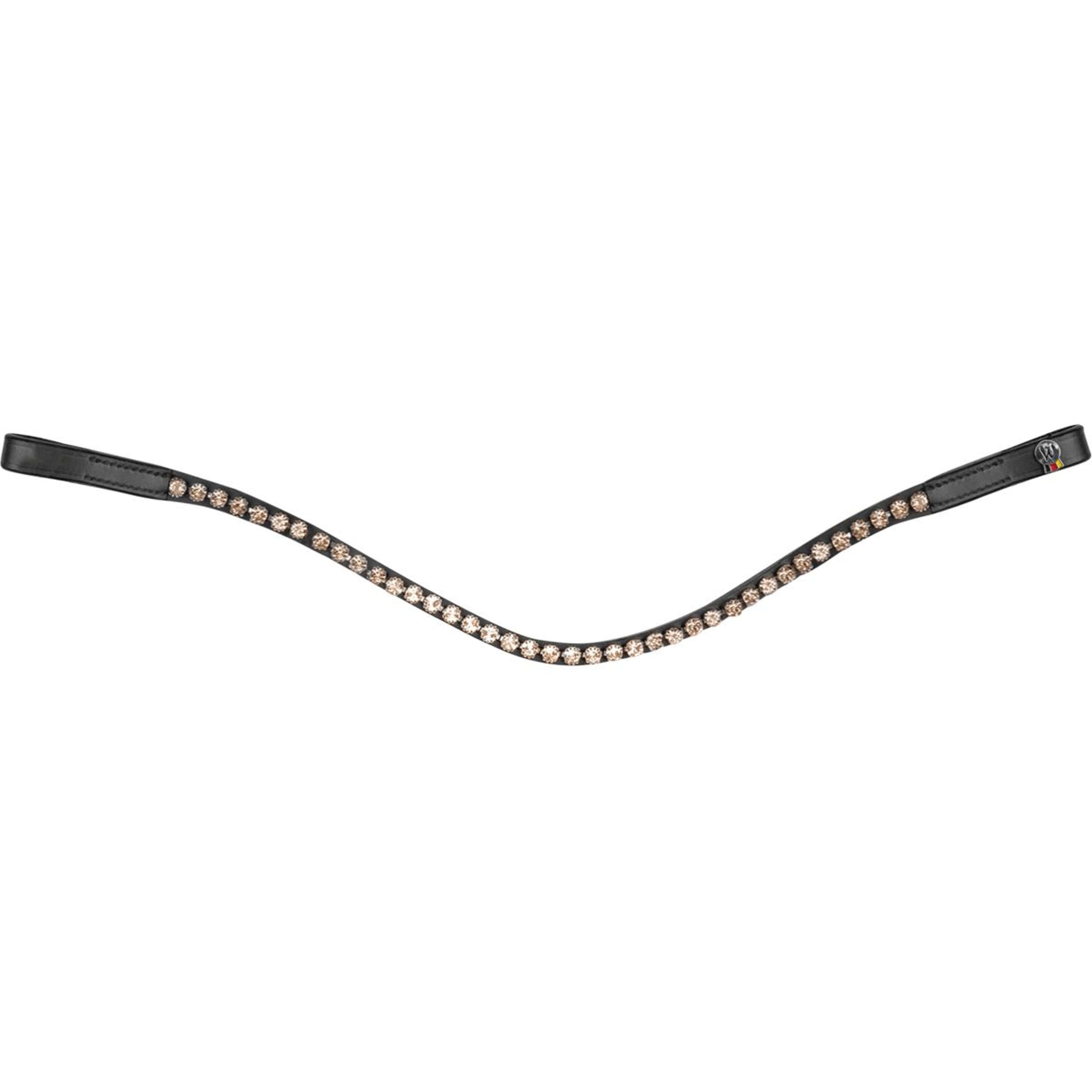 Waldhausen Stirnriemen X-Line Glam Schwarz Pfirsichfarben