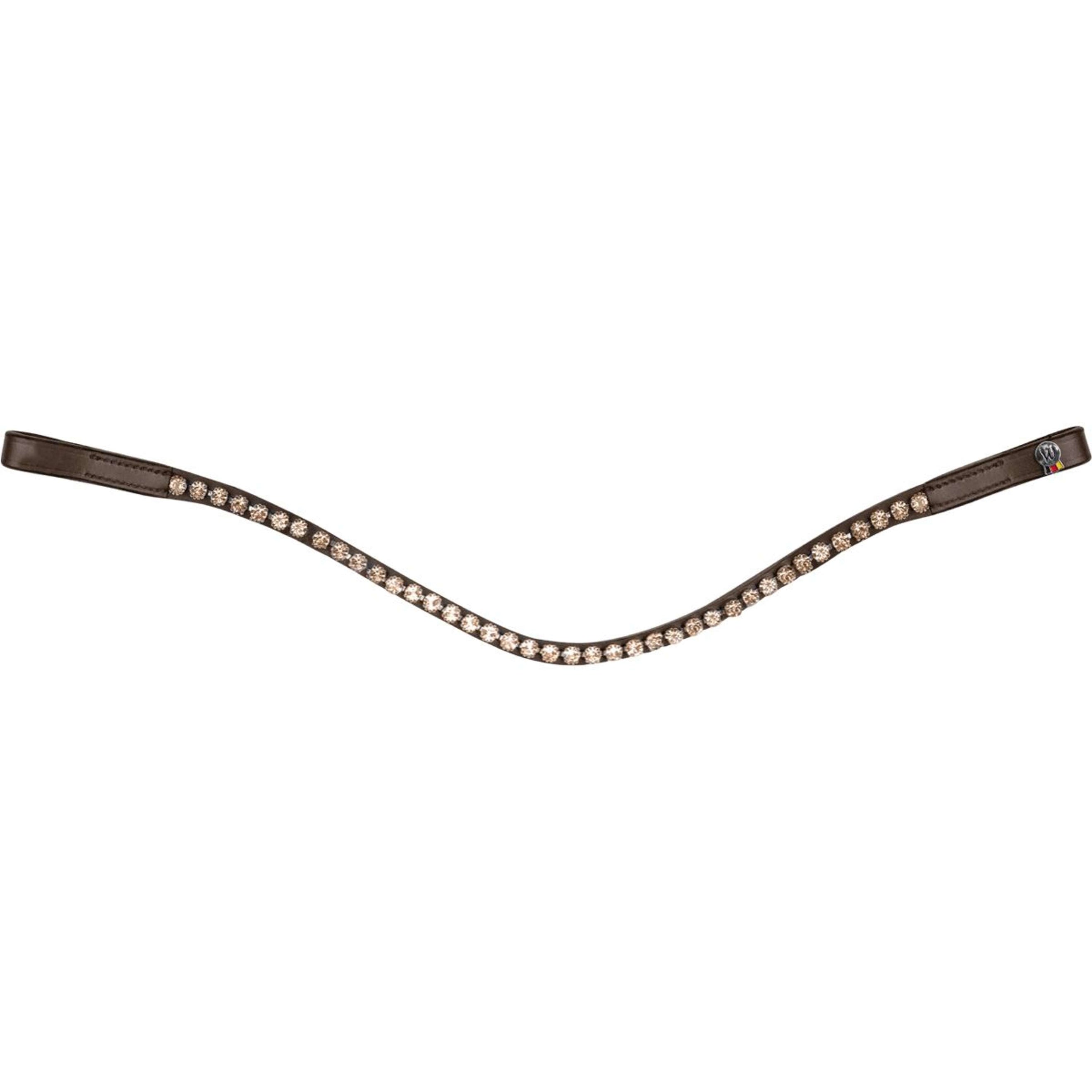 Waldhausen Stirnriemen X-Line Glam Braun Pfirsichfarben