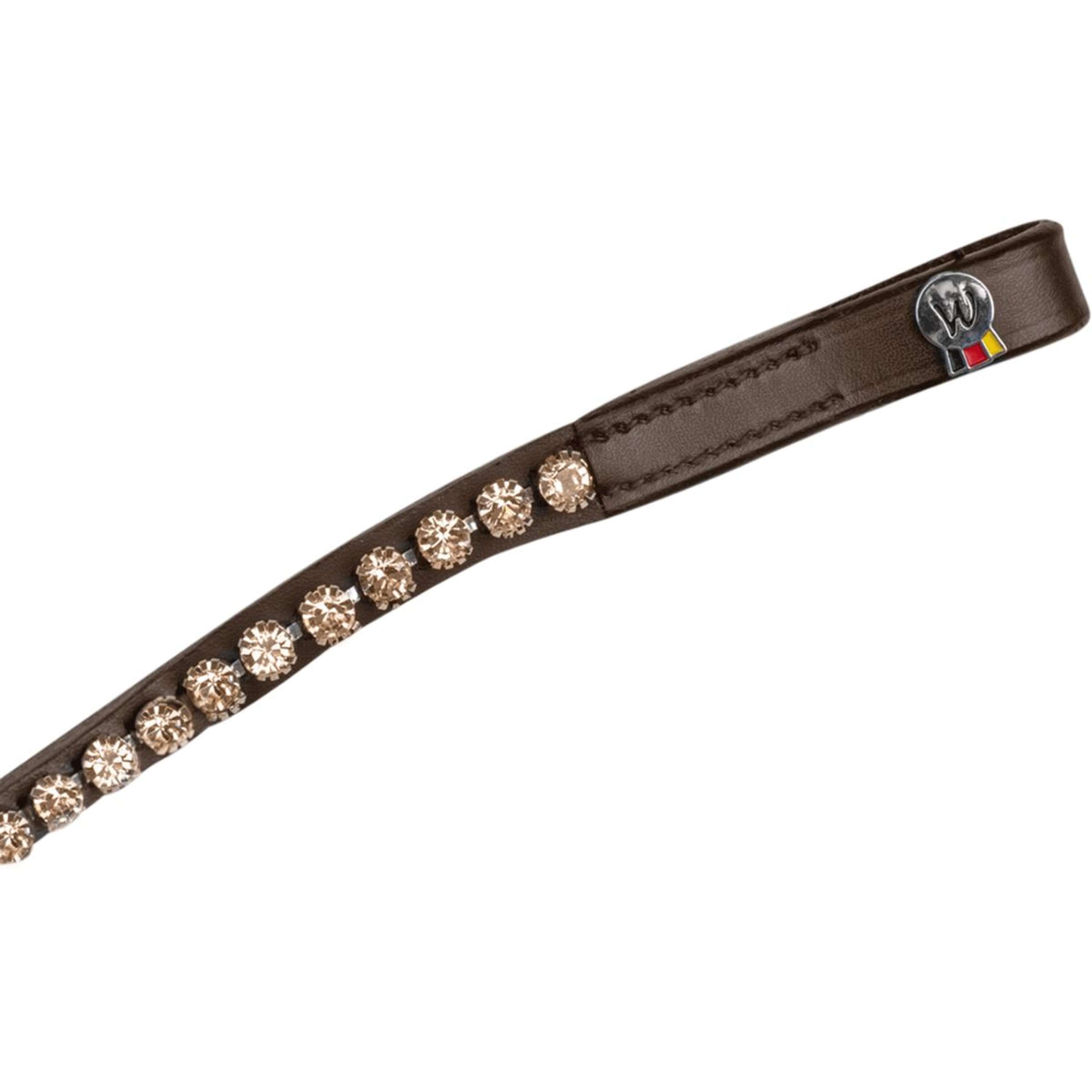 Waldhausen Stirnriemen X-Line Glam Braun Pfirsichfarben