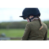 Dublin Turnierjacket Albany Tweed Suede Collar Tailored Kids Braun/Grün