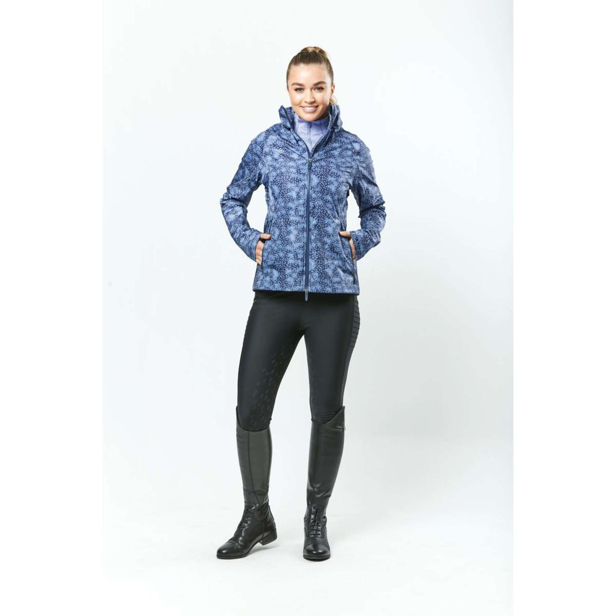 Dublin Jacke Cortina Wasserdicht Blueberry Navy Print