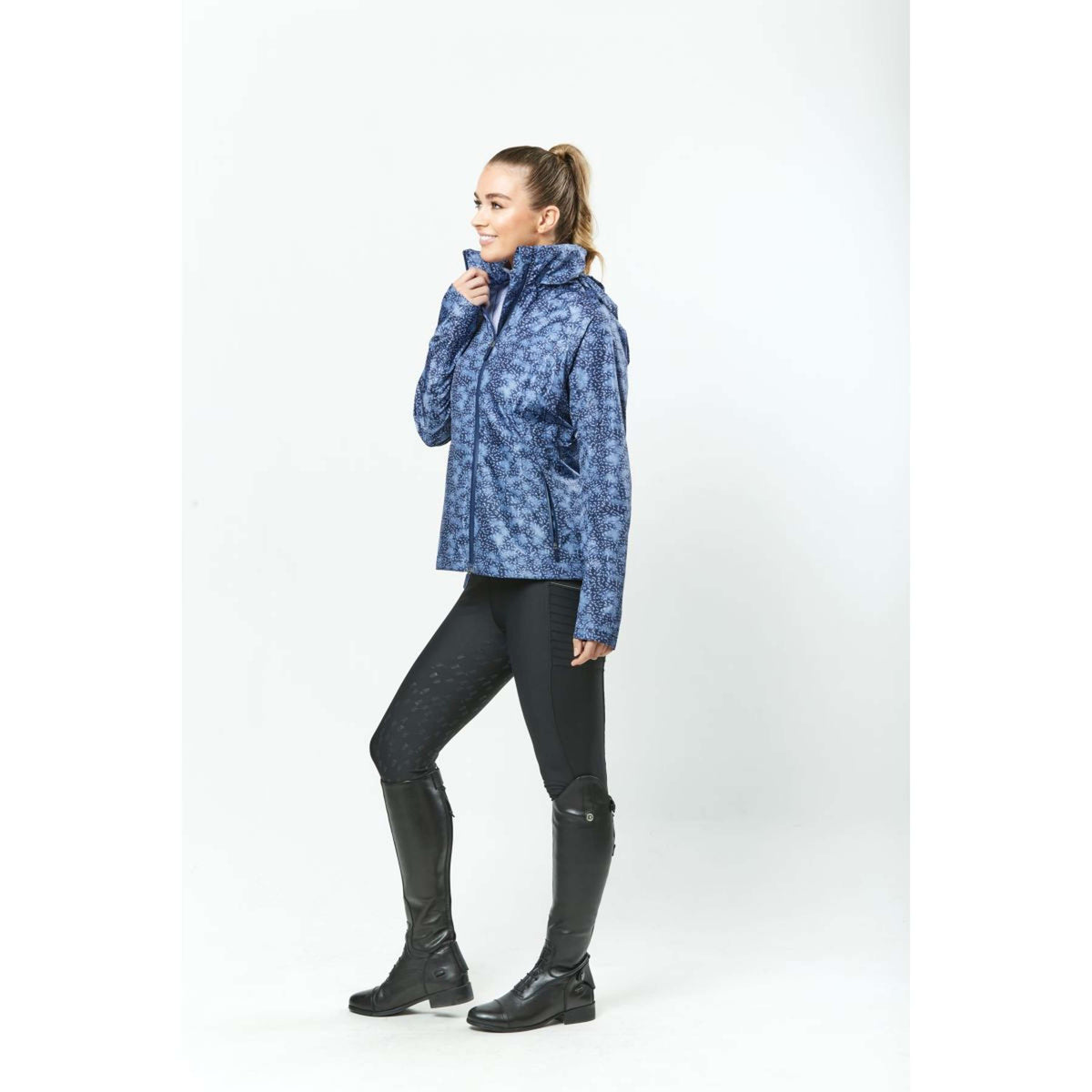 Dublin Jacke Cortina Wasserdicht Blueberry Navy Print