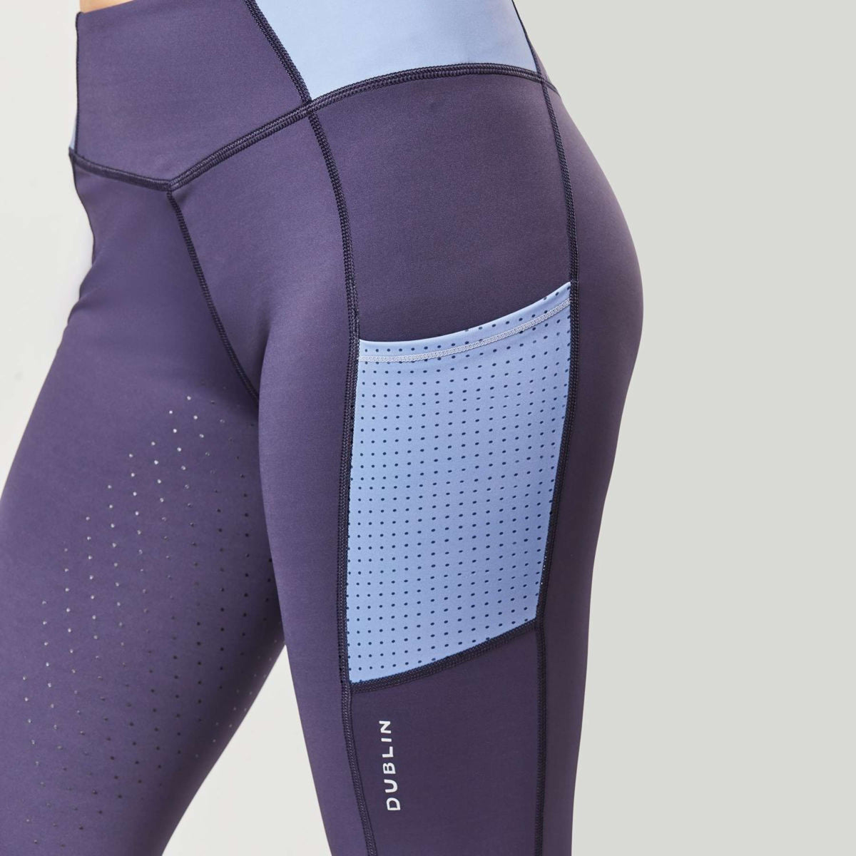 Dublin Reitleggings Power Performance Blau