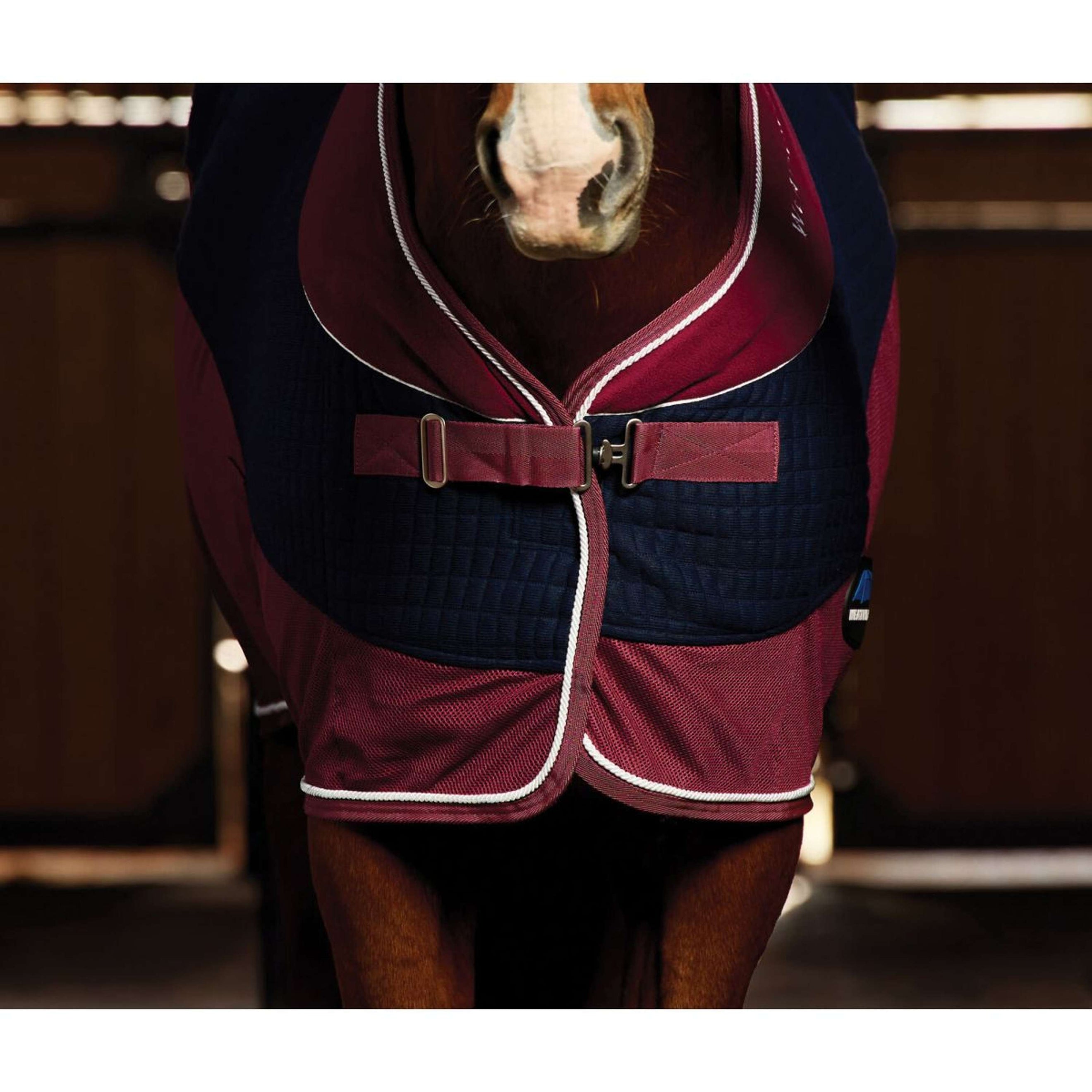 WeatherBeeta Fleecedecke Thermo-Air Standard Neck Navy/Burgundy