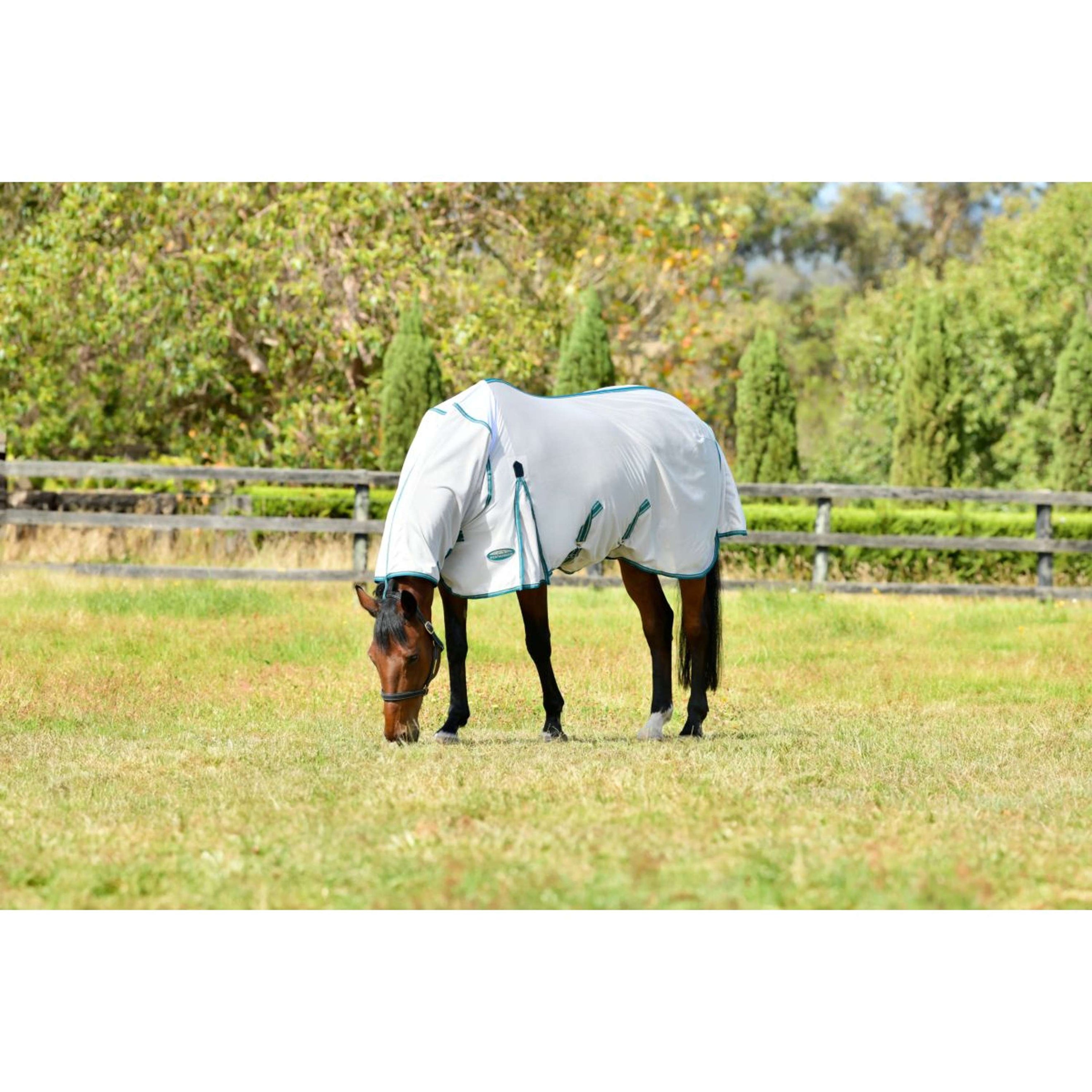 WeatherBeeta Fliegendecke ComFiTec Zephyr Plus Mesh Combo Neck Silver/Teal Green/Stone