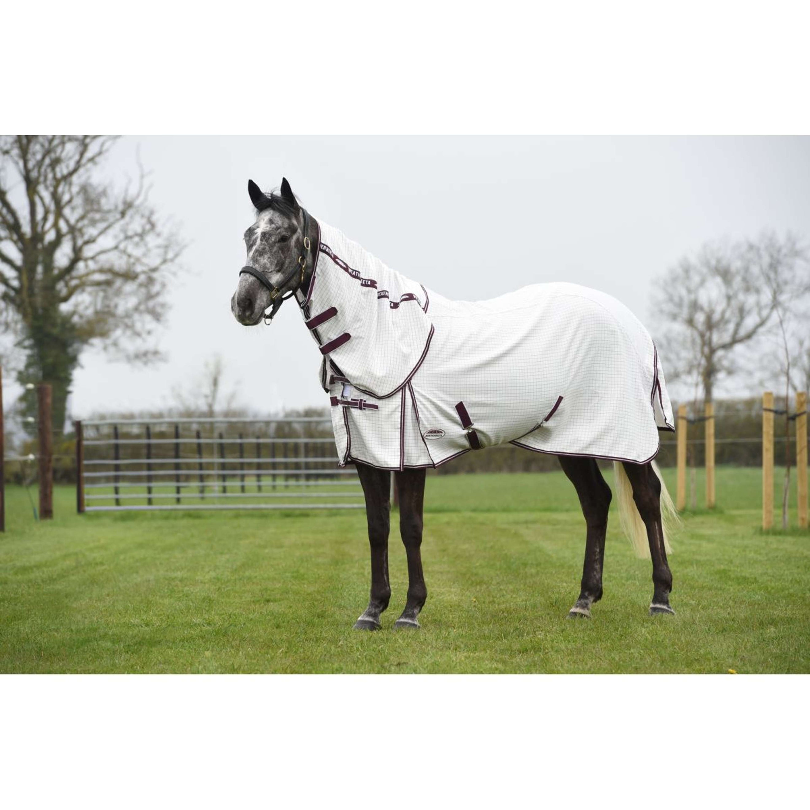 WeatherBeeta Sommerdecke Hybrid Seasons Combo Neck White/Maroon