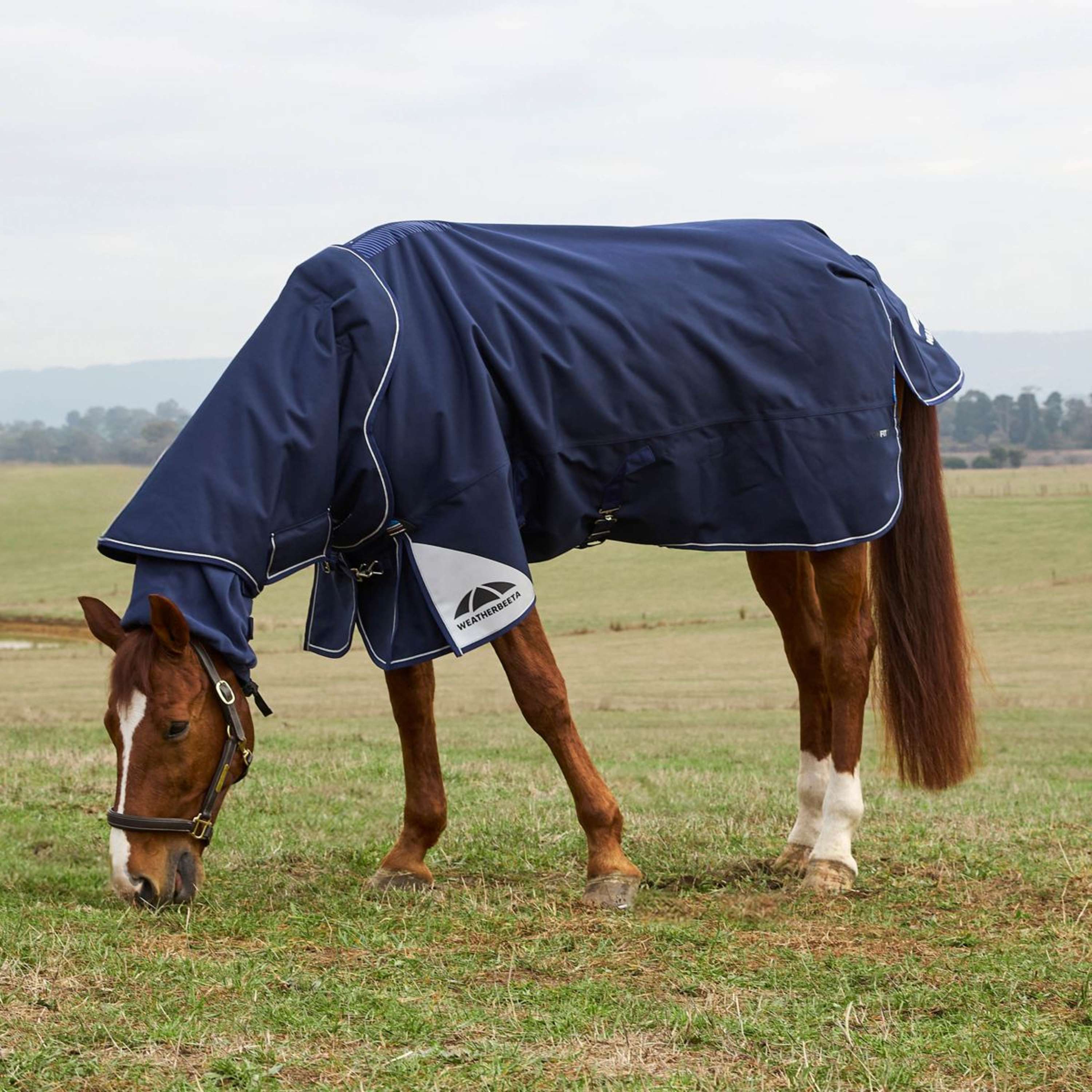 WeatherBeeta ComFiTec Ultra Turnout Detach-A-Neck 360g Navy