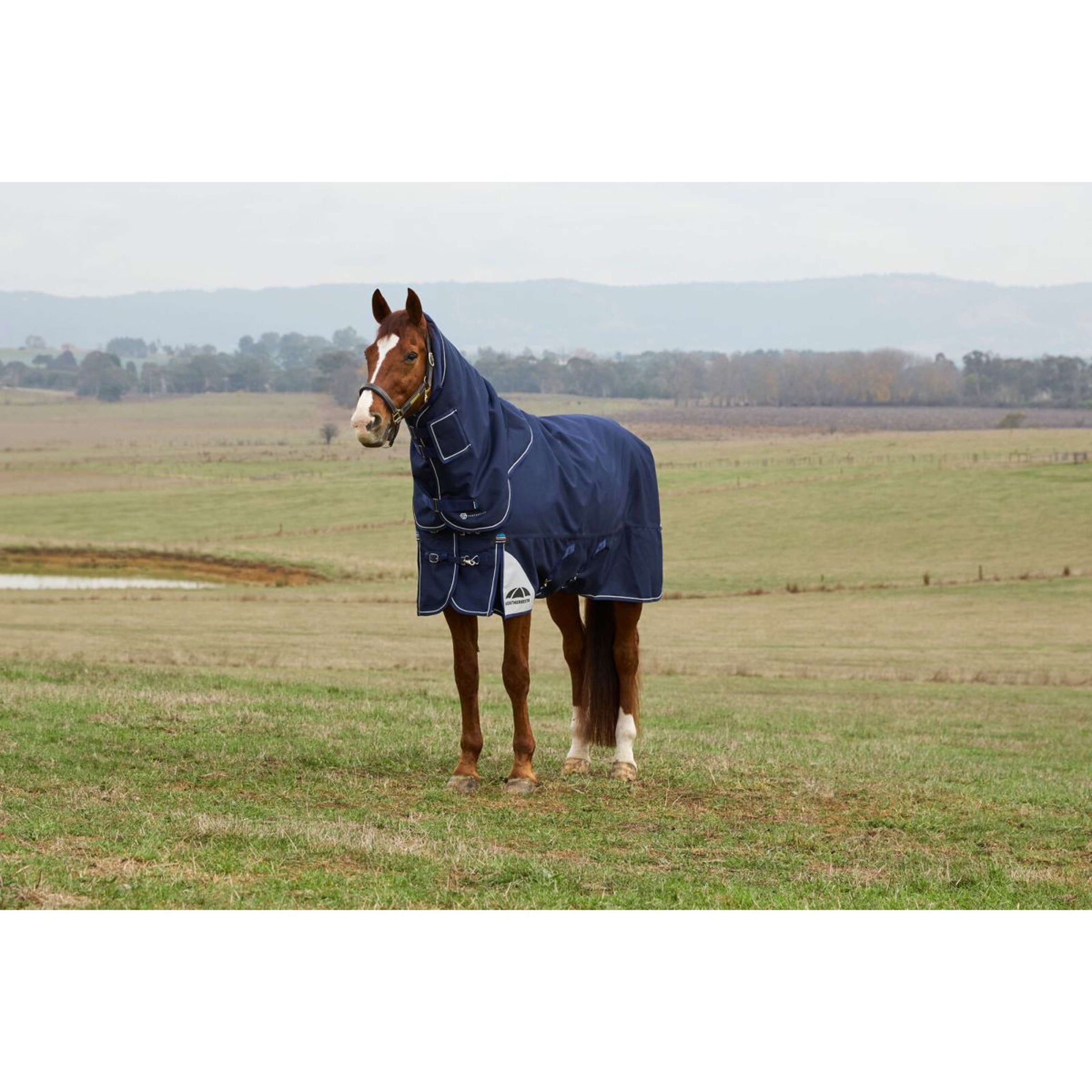 WeatherBeeta ComFiTec Ultra Turnout Detach-A-Neck 100g Navy