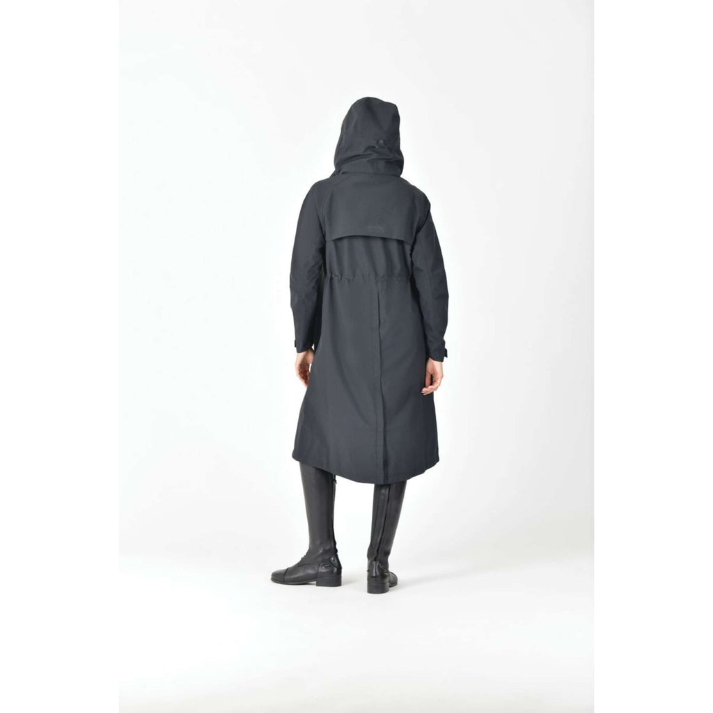WeatherBeeta Lange Jacke Windbreaker Longline Schwarz