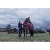 WeatherBeeta ComFiTec Essential Turnout Detach-A-Neck 220g Burgund/Navy