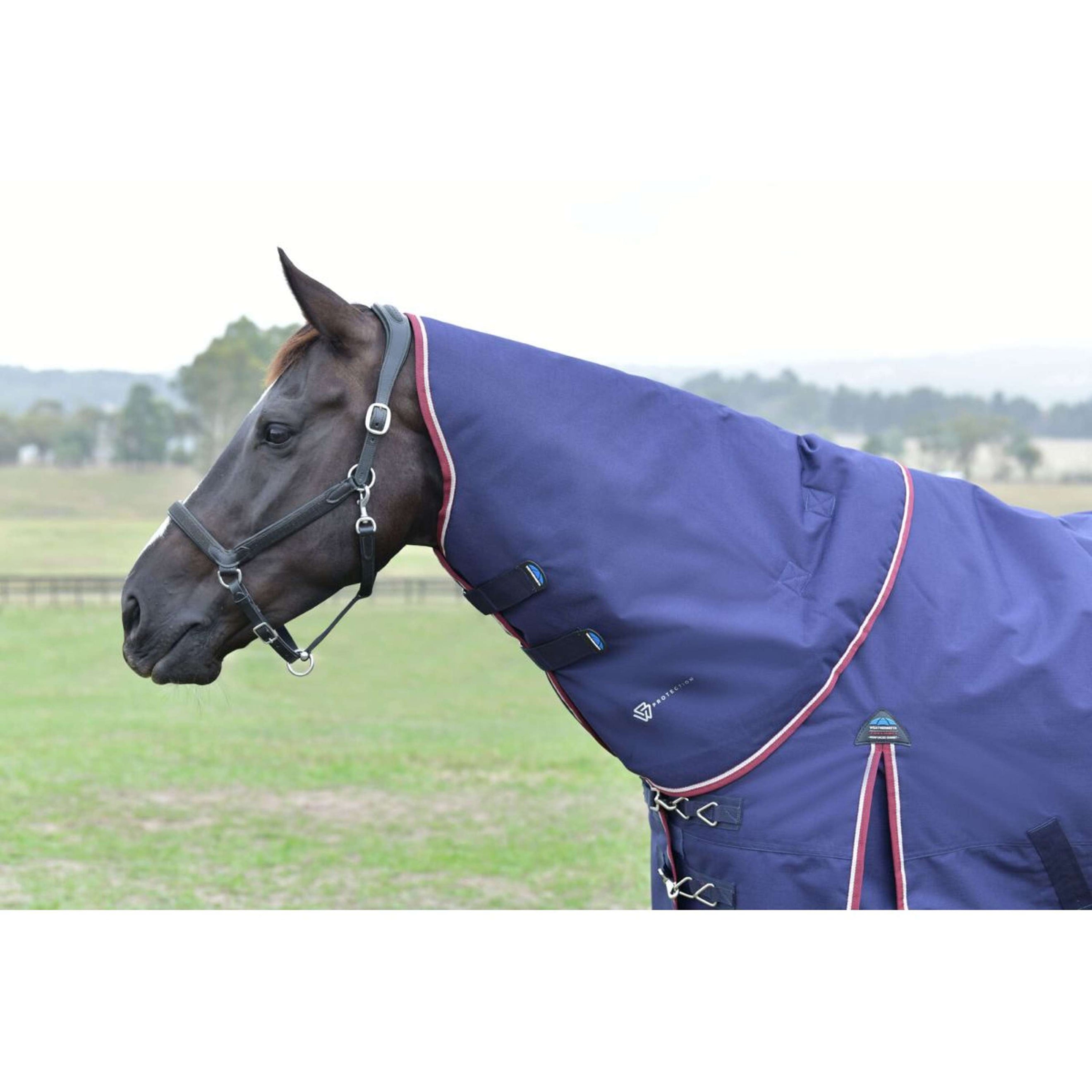 WeatherBeeta Halsstück ComFiTec Essential Turnout 0g Navy/Burgundy WeatherBeeta Halsstück ComFiTec Essential Turnout 0g Navy/Burgundy