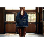 WeatherBeeta Stalldecke ComFiTec 100D Diamond Quilt Detach-A-Neck 220g Navy/Kohle