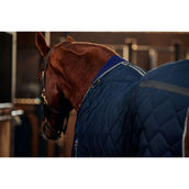 WeatherBeeta Stalldecke ComFiTec 100D Diamond Quilt Detach-A-Neck 220g Navy/Kohle