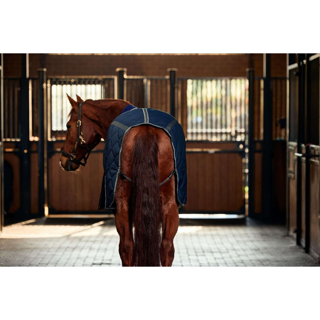 WeatherBeeta Stalldecke ComFiTec 100D Diamond Quilt Detach-A-Neck 220g Navy/Kohle